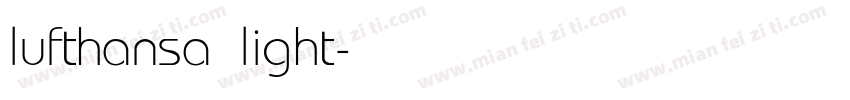 lufthansa light字体转换